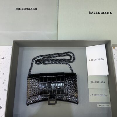Balenciaga Hourglass Wallet On Chain-19*4*12CM