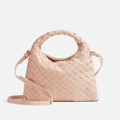 BOTTEGA VENETA Mini Hop intrecciato leather shoulder bag