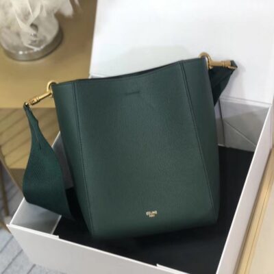 Celin Suau Sangle Bucket In Soft Grained Calfskin-17.5*24.5*12CM
