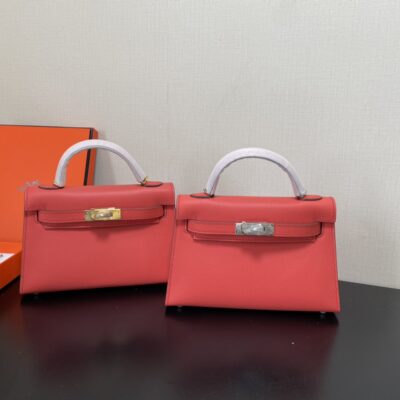 Hermes Kelly-Gold&Silver Hardware-19CM