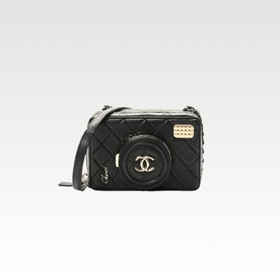 CH@NEL MASTER LAMBSKIN QUILTED COCO CLICK BAG BLACK AS4817 (16*11.5*6см)